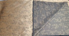 Double-Faced Jacquard Fabric Rvrsibl Woven Textile Novelty Line Art 2.5 Yd X 51″