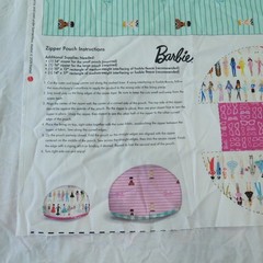 Riley Blake Barbie Fabric Panel Barbie™ World Barbie Bag Panel Cotton Fabric