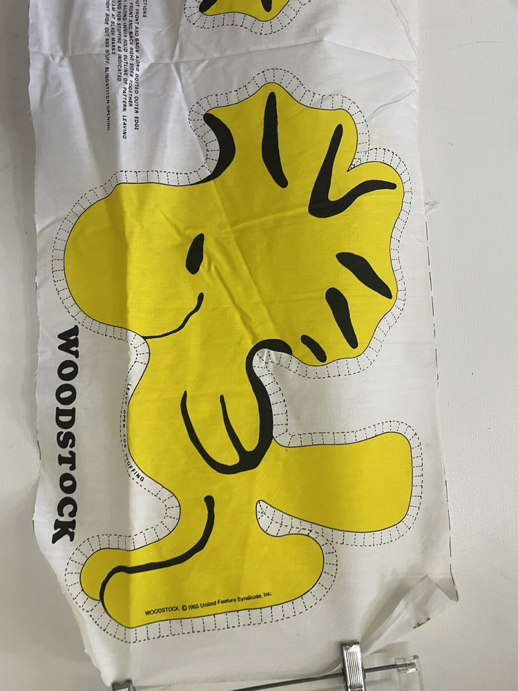 VINTAGE 1980’S WOODSTOCK CUT AND SEW STUFFED 18″ PILLOW PANEL