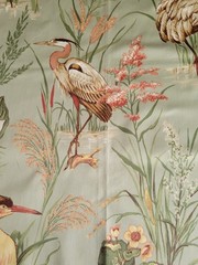 THIBAUT Green Heron Birds CASTLE PINE CUMBERLAND 25″ Square Cotton Sateen Fabric