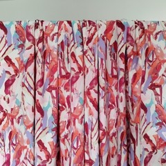 Modern Floral Abstract Twill Fabric 59×75″ Woven Polyester Blend