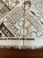 Harry Potter Quidditch Hogwarts Newspaper Cotton Fabric 1 Yard + 14”