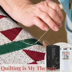 Funny Quilting Gifts for Quilters & Women, 20Oz Stainless Steel Insulated Travel