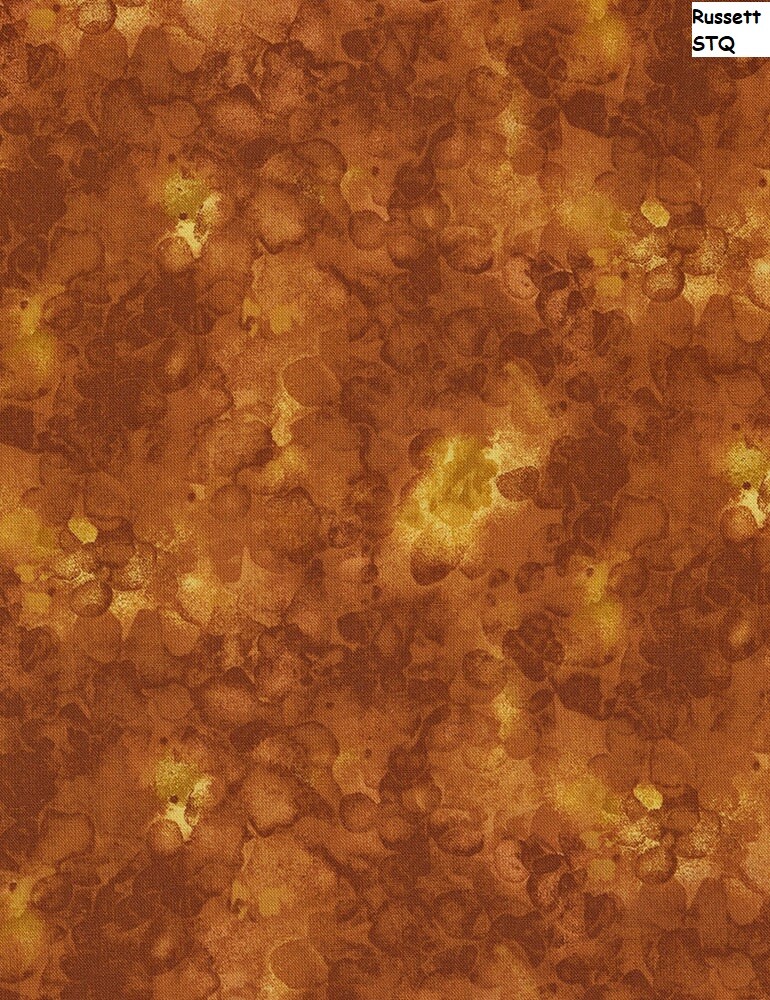 Solid-ish Tone on Tone cotton quilt fabric BTY Timeless Treasure RUSSETT brown