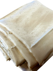 Thai Silk Ivory Dobby Fabric Sheer Bridal Couture Chiffon Style 4+ Yds x 36″
