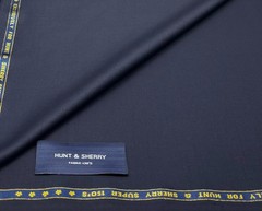 Navy Blue Super 150s Wool Blend Fabric Suiting Thobe Dishdasha 3.50m x 1.50m