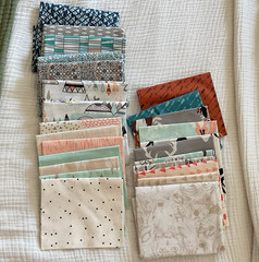 Cotton Fat Quarter Bundle Lot 18″ x 22″ Multicolor Geometric Quilting Crafts