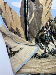 New Showman Luxury Mink Praying Cowboy Print 75”X96” Queen Blanket #805 MM-604