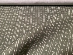 1.75YD PARKER & JULES Birdlip Hunter Colorway 100% Oyster Linen Fabric Belgium