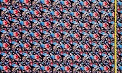 JUJUTSU KAISEN DICE COLLAGE ANIME 1 YARD FABRIC ( 36″ X 58″ ) BRAND NEW