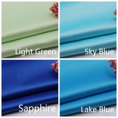 Satin Silky Fabric Plain Thick Cloth Wedding Evening Dress Craft Material DIY