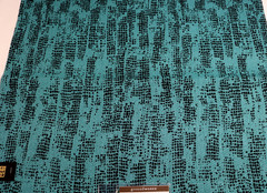 Kelly Wearstler Groundworks Fabric Remnant 22″x25″ Pattern “Verse” Jade/Onyx