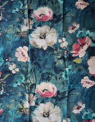 Clarke & Clarke Rugosa Midnight Designer Fabric Remnant 24″x34″