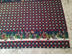 1998 DAISY KINGDOM NORTHWOODS DOUBLE BORDER HOLIDAY FABRIC 11+YDS X 44″ WIDE