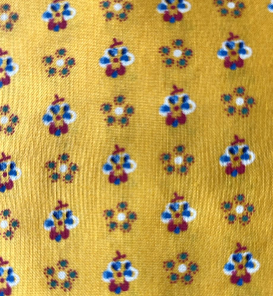 Cotton Quilt Fabric Purely Provence Blank Textiles Yellow Red Blue French 10 Yds