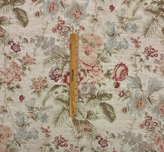 BALLARD DESIGNS LAURALEE PARCHMENT MULTIPURPOSE DESIGNER FABRIC BY THE YARD 54″W