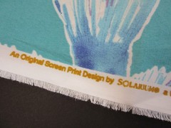 Richloom Solarium TROPICAL FISH Heavyweight Fabric 2 yards x 54 Teal Blue