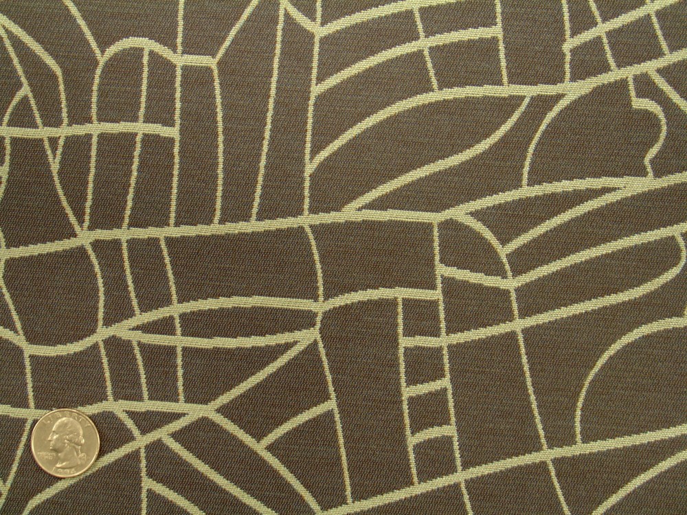 Woven Contemporary Abstract Funky Modern Geometric Slate gray Upholstery Fabric