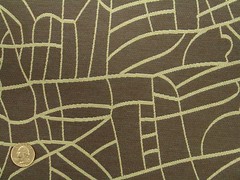 Woven Contemporary Abstract Funky Modern Geometric Slate gray Upholstery Fabric
