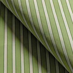 Brunschwig & Fils Woven Stripe Fabric- Rouen Stripe / Green 4.40 yds 8022117.33