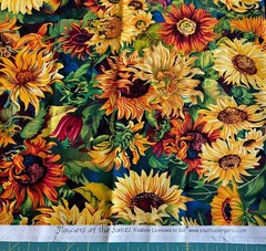 Retired – 1.5 yard – FLOWERS OF THE SUN Sunflowers by J Windsor for SSI
