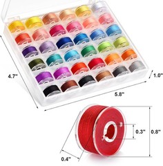 Eoehro 72pcs Sewing Thread kit, 36 Colors Machine Threads, 36 colors
