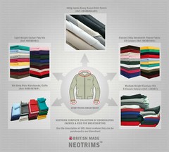 Sweatshirt Fabric Loop Back,Cotton Rich French Terry Material Cloth,Matching Rib