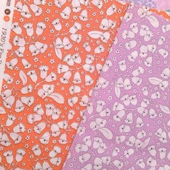 USA Cotton Feed Sack Reproduction Fabric 2 Colors