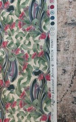 Fabric 2.3 Yd Hoffman International Windsor Collection Leaf With Gold Vintage