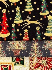 Quilting Fabric Lot – Christmas Holiday Winter, 10 Fat Quarters + 1 FREE!