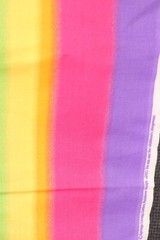 2.0 Yards Springs Fabric Ombre Rainbow Stripe Bright Colors Yellow Purple