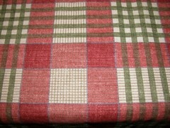 Drapery Upholstery Fabric 54″ Wide 8 oz. Cotton Duck Plaid – Pink / Green