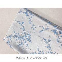 Chinese Damask Fabric Plum Blossom Faux Silk Jacquard Brocade Cloths By Metre