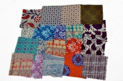 100 Assorted pre cut charm pack squares 100% cotton fabric quilt scrap