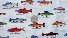Vintage Fabric – Fish – Kaufman – 100% Cotton – Pre-Washed – 3/4 Yrd 29″ x 44″