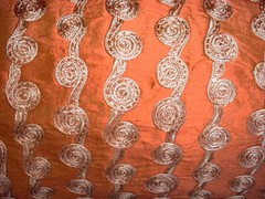 10-3/4Y Kravet Couture 8919 Silken Spiral Spice Silk Drapery Upholstery Fabric