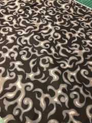 MDG On Fire 100% cotton fabric by the yard like Motorcycle flames – Black & Gray