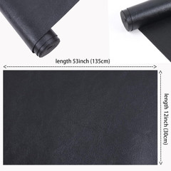 Smooth Faux Leather Roll 12″X53″(30cm X 135cm) Solid Color Faux Leather Sheets V