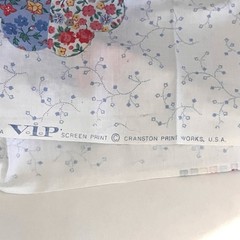 One Yard 36”x44” Cranston VIP Cheater Quilt Fabric Floral Pastel Pink Blue Craft