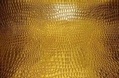 vinyl upholstery faux leather Crocodile faux vinyl Gold fabric BTY 54″ FOLDED