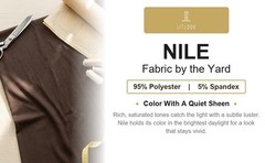Nile Rib Knit Fabric by the Yard 95% Polyester Spandex 2-Way Stretch Activewear