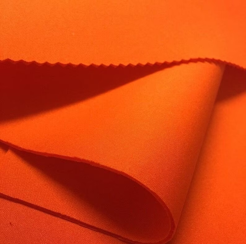 58″ wide Orange Neoprene Scuba Super Techno Fabric 4 Way Stretch BY THE YARD