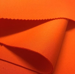58″ wide Orange Neoprene Scuba Super Techno Fabric 4 Way Stretch BY THE YARD