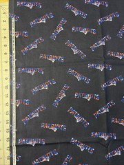 NFL New England Patriots Football Cotton Fabric 1/2 Yard (18 by 44″) New