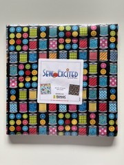 Benartex – SEW EXCITED Sewing Theme Prints – (42) 10″ Fabric Squares
