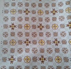 2 1/2+ Yds Vintage Fabric Glendura Collection For Imperial 97″ X 45″ Beige/Brown