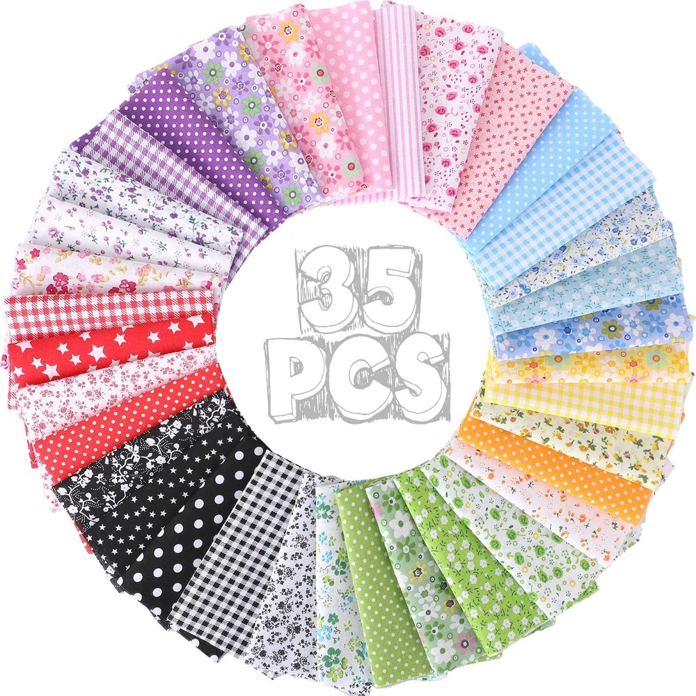 Macarrie 35 Pcs 10 x 10 Inch, Yellow, Blue, Green, Black, Red, Purple, Pink