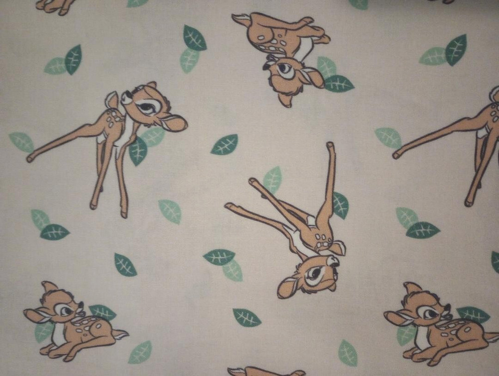 Disney bambi fun fabric cream 11 by 9 inch