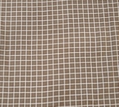 Cotton Flannel Checked Fabric by the Yard Brown White [PJ, Shirt, Blanket] 4/24