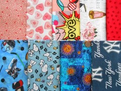 50 Seasonal NOVELTY Movies TV Shows Fat Eighth Running 8th Quilt Fabric Scrap